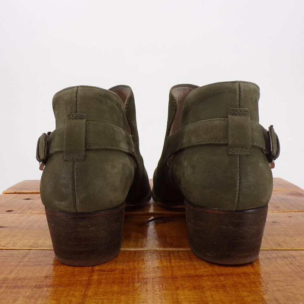 Caslon Women's Suede Leather Buckle Ankle Boots - size 5.5 - Picture 5 of 10